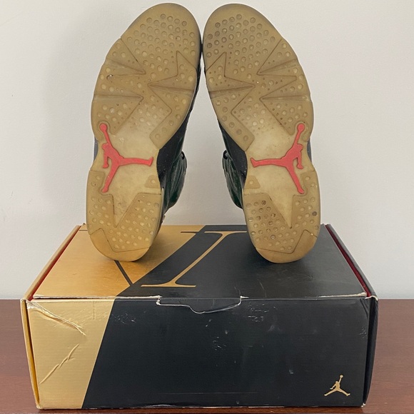Air Jordan 6 Retro Sz 11.5 Athletic Shoes Champagne & Gr - Picture 10 of 16
